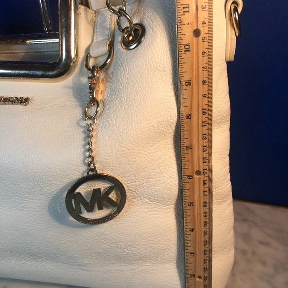 Purse Gold Chain Shoulder Crossbody Tote Tortoise Shell Handles - Picture 5 of 13